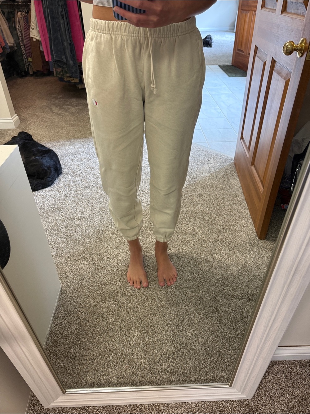 Champion Cream Pull-On Joggers with Drawstring